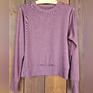 VUORI Women's Long Sleeve Crew Neck T-Shirt Size M Burgundy